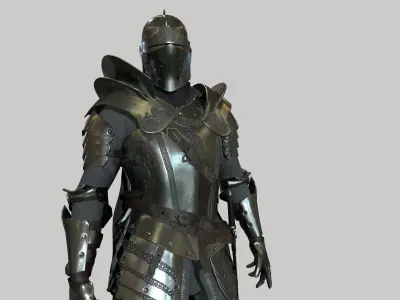 Knight Low-poly 3D model