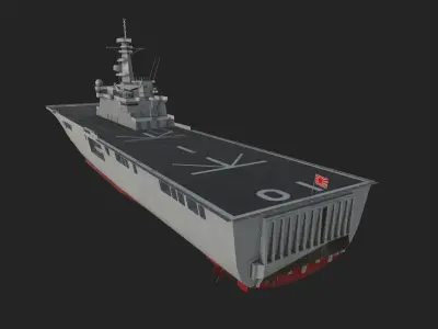 Osumi-class tank landing ship 3D model 3D model
