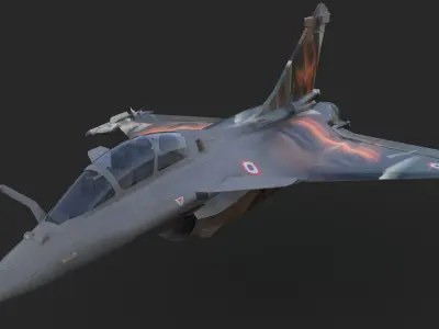 Aircraft Rafaele B Angel 111  Low-poly 3D model