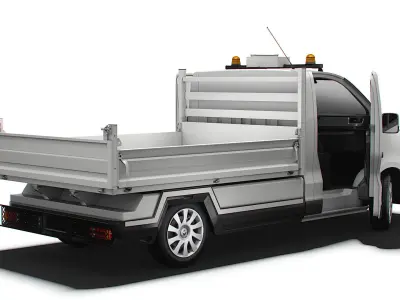 Renault Trafic Tipper HQ Interior 2023 3D model