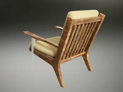 Furniture 001 - Modern Chair  Free low-poly 3D model