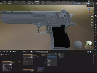 Desert Eagle 3D  Low-poly 3D model