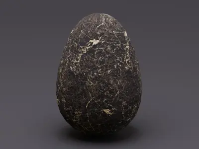 Creature egg Low-poly 3D model