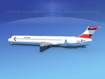 McDonnell Douglas MD-90 Austrian 3D model