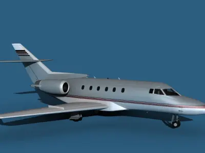 Hawker Siddley 800SR V04 3D model