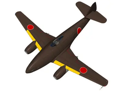 Ki-201 Karyu 3D model