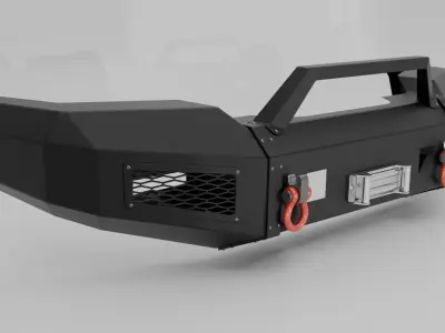 BUMPER DEFENDER B01 FO CHEVY SILVERADO 3D model