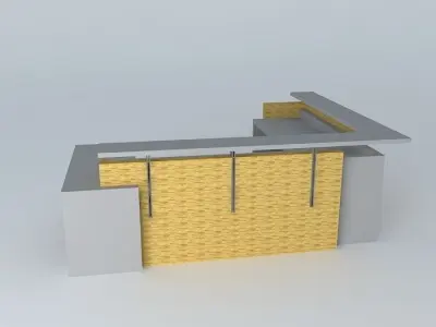 Reception Desk Free 3D model purchase