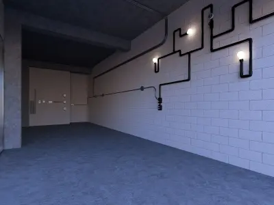 Electrical Conduit and Fittings 3D model