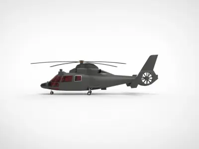 Harbin Z 9 Helicopter 3D model