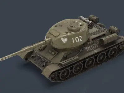T-34 85 RUDY 3D model