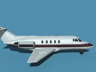 British Aerospace 125 Dominie V05 3D model