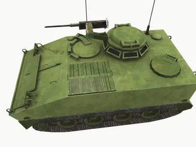 M114 Armored Fighting Vehicle Low-poly 3D model