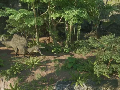 Spinosaurus Low-poly 3D model