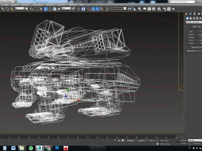 TIGERROBOT futuristic animal 3D model
