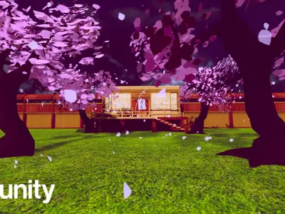 Samurai Sleeping Den Scene Low-poly 3D model