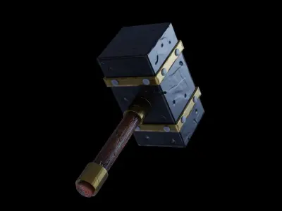 HammerGameReady Low-poly 3D model