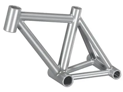 Steel Bicycle Frame 3D model