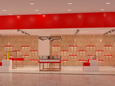 Fashion elements showroom 3D model