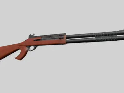 beneli shotgun Low-poly 3D model