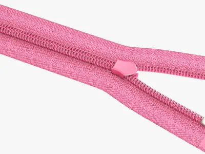 Nylon Invisible Zipper 3D model