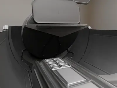 Futuristic Control Module High Poly Version 3D model