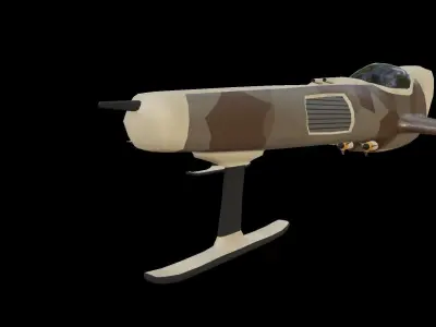 Sci-Fi Military Spaceship - Lightwing G3 3D print model