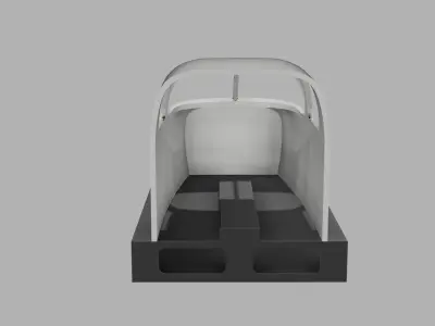 Piper Seneca Flight Simulator Cockpit shell 3D print model