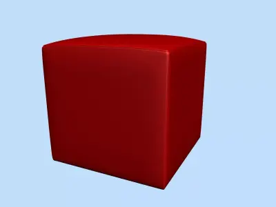 pouf leather Free 3D model