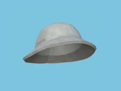 Snow Winter Soldier Helmet - Character Fashion Design Low-poly 3D model