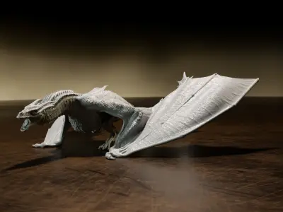 Syrax dragon fan art - pre supported - FREE model Free 3D print model