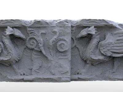 Dragon Ancient Wall design 3D model