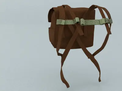 laos Game Military backpack Low-poly 3D model