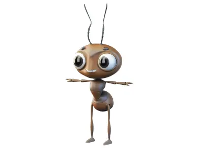 Cartoon Ant Character 3D model