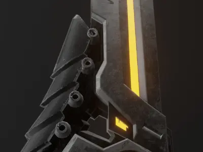 Mosquito Blade - Low Poly 3D Model Free low-poly 3D model