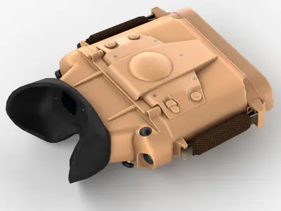 MILITARY Game Ready 3D Night vision infrared binoculars Googles Low-poly 3D model