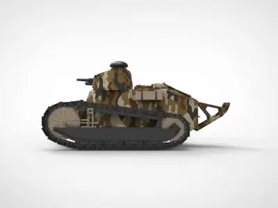 Renault FT tank 3D model