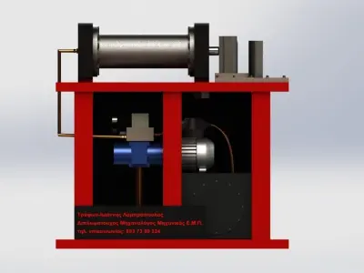 Horizontal press brake 3D model