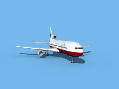 Lockheed L1011 Trans World 3 3D model