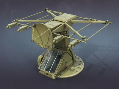 Strela-10 9K35 Missile System Low-poly 3D model