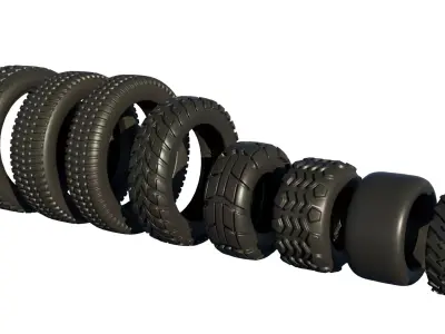 Tire collection 3D model