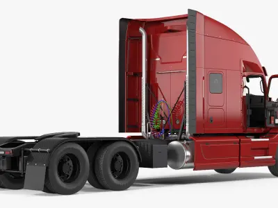 Semi Truck Generic 3D model