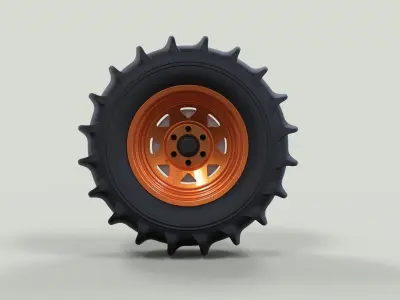 Rear wheel for Dune Buggy 3D model