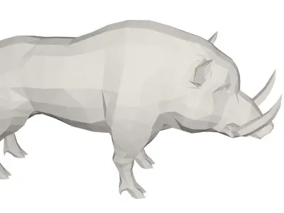 Boar -Wild animal Low-poly 3D model
