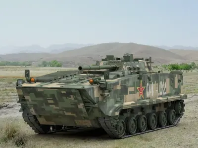 ZBD 97 Chinese IFV 3D model