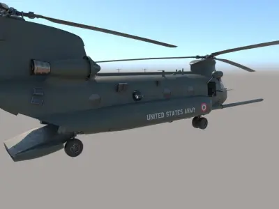 Chinook Helicopter 3D model