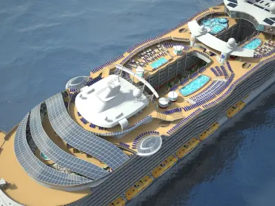 Oasis of the Seas Cruise Ship 3D model
