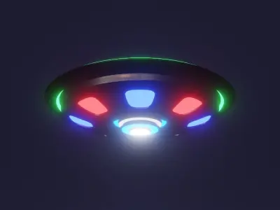 Spacial UFO - OVNI - Space Ship - Flying Saucer 3D model 2 3D model