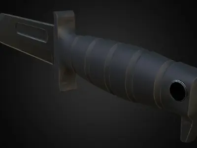 Kabar knife Free low-poly 3D model