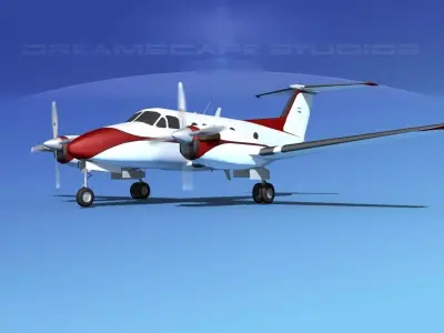 Beechcraft B200 GT King Air V10 3D model